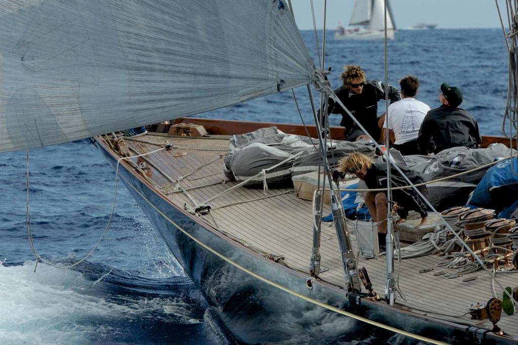 Racing day one of the Les Voiles de St. Tropez, September 28, 2015 in Saint-Tropez, France - Photo by Linda Wright © SW